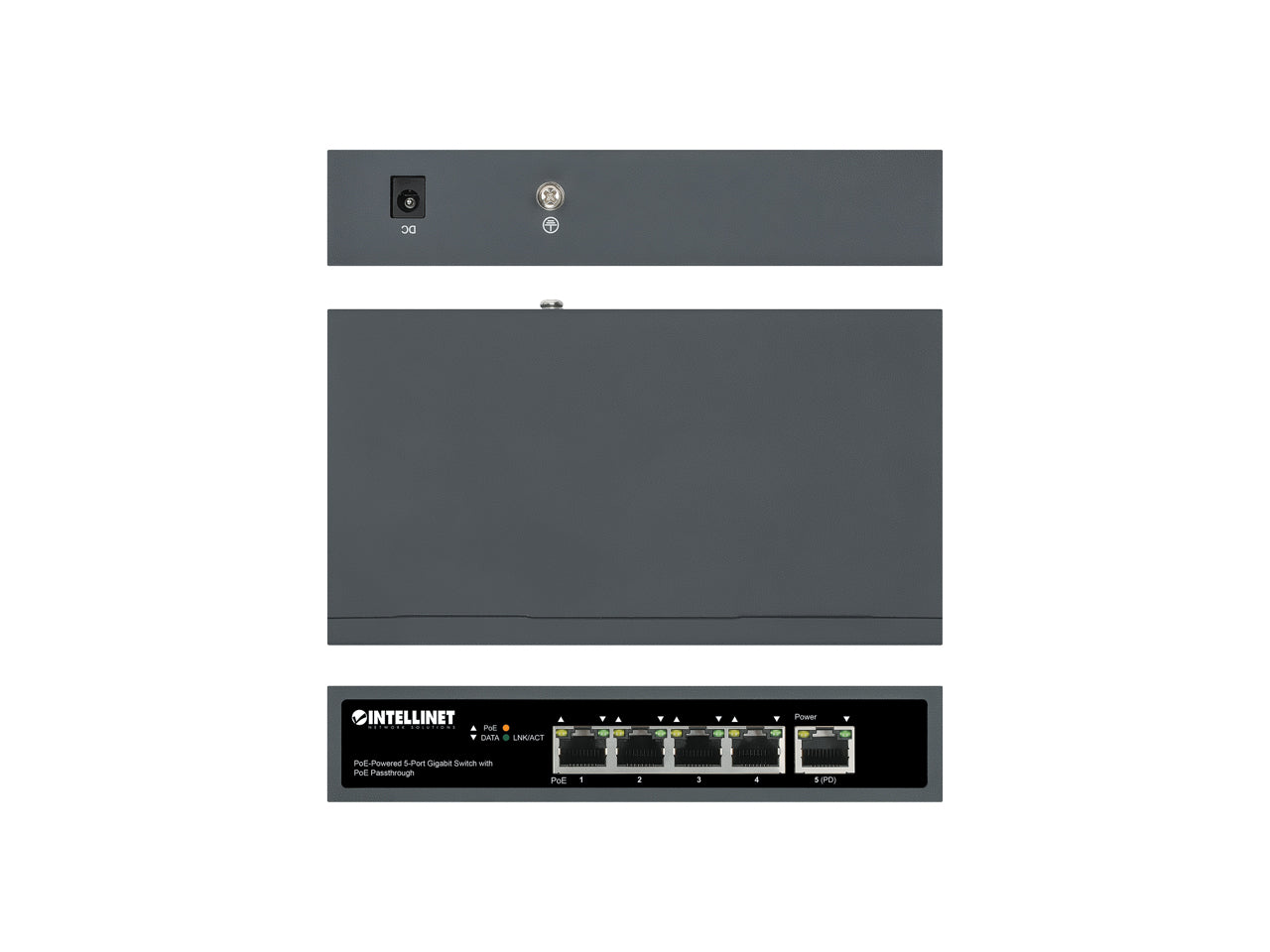 Netwerkswitch met 5 poorten - PoE ondersteuning